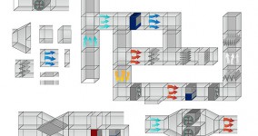 AHU Component infographic design